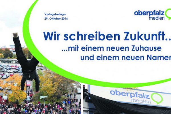 Header Verlagsbeilage 2016 Einweihung Oberpfalz Medien Verlagsgebäude