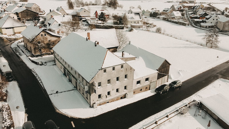 Luftbild Gasthaus Bauer Premenreuth vor der Revitalisierung