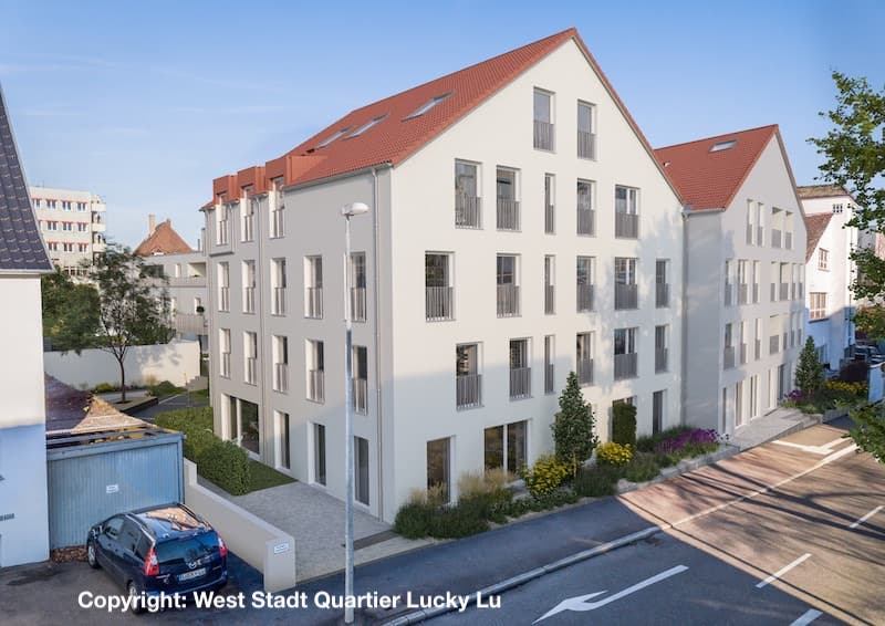 Ansicht West Stadt Quartier Ludwigsburg Wohnhaus