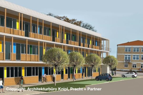 Ansicht Simulation Erweiterungsbau Sonderpädagogisches Förderzentrum Nabburg